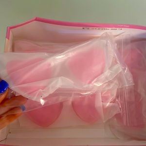 Set of 4 heart glasses